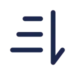 Sort From Top To Bottom SVG Icon